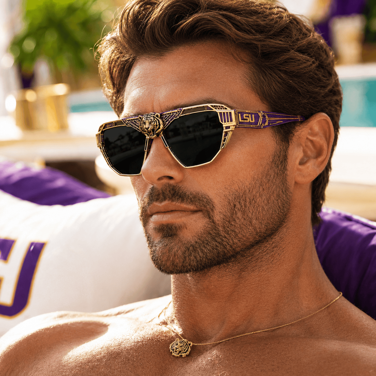 PREMIUM LSU UNISEX SUNGLASSES PDL