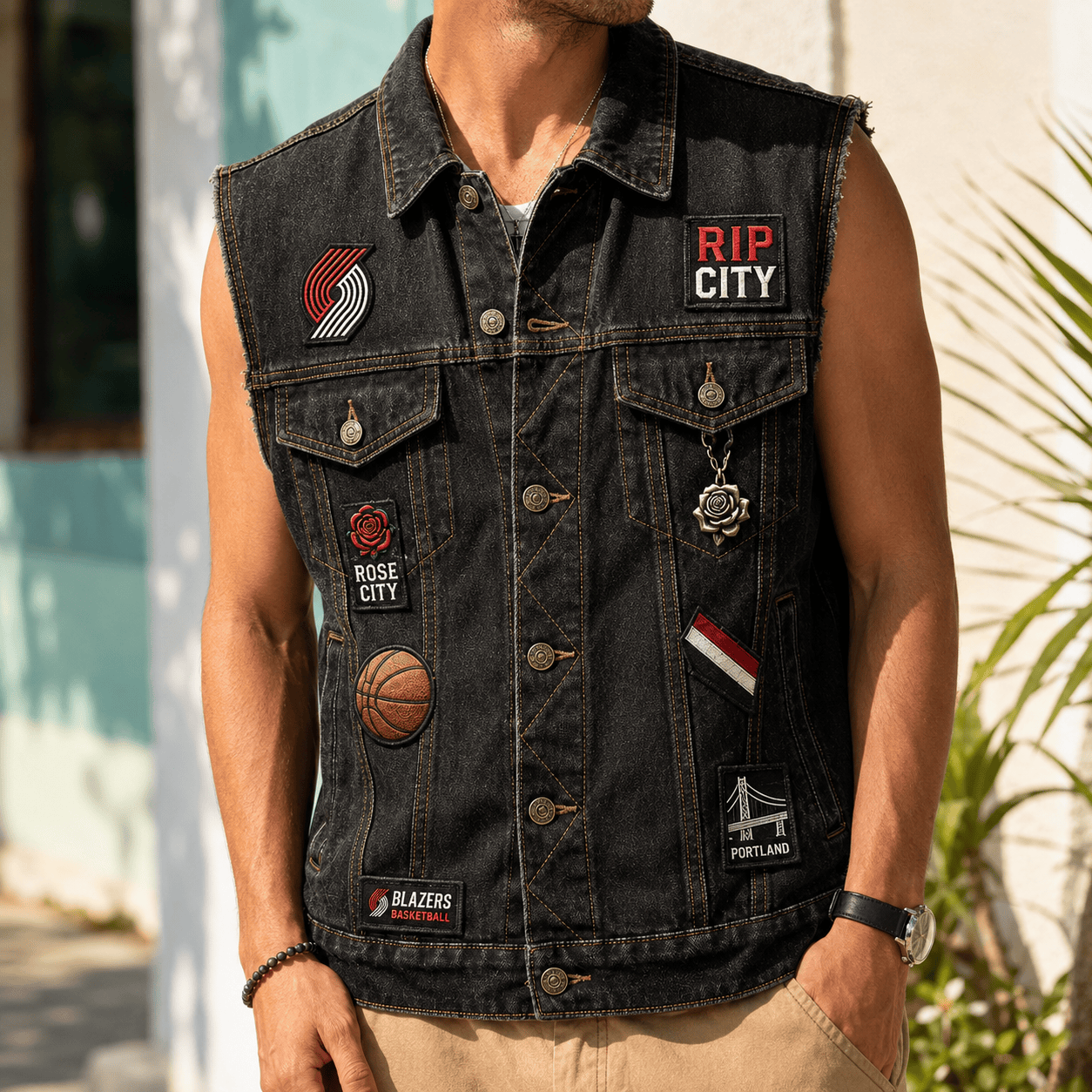 PTBZ PREMIUM DENIM VEST NVH