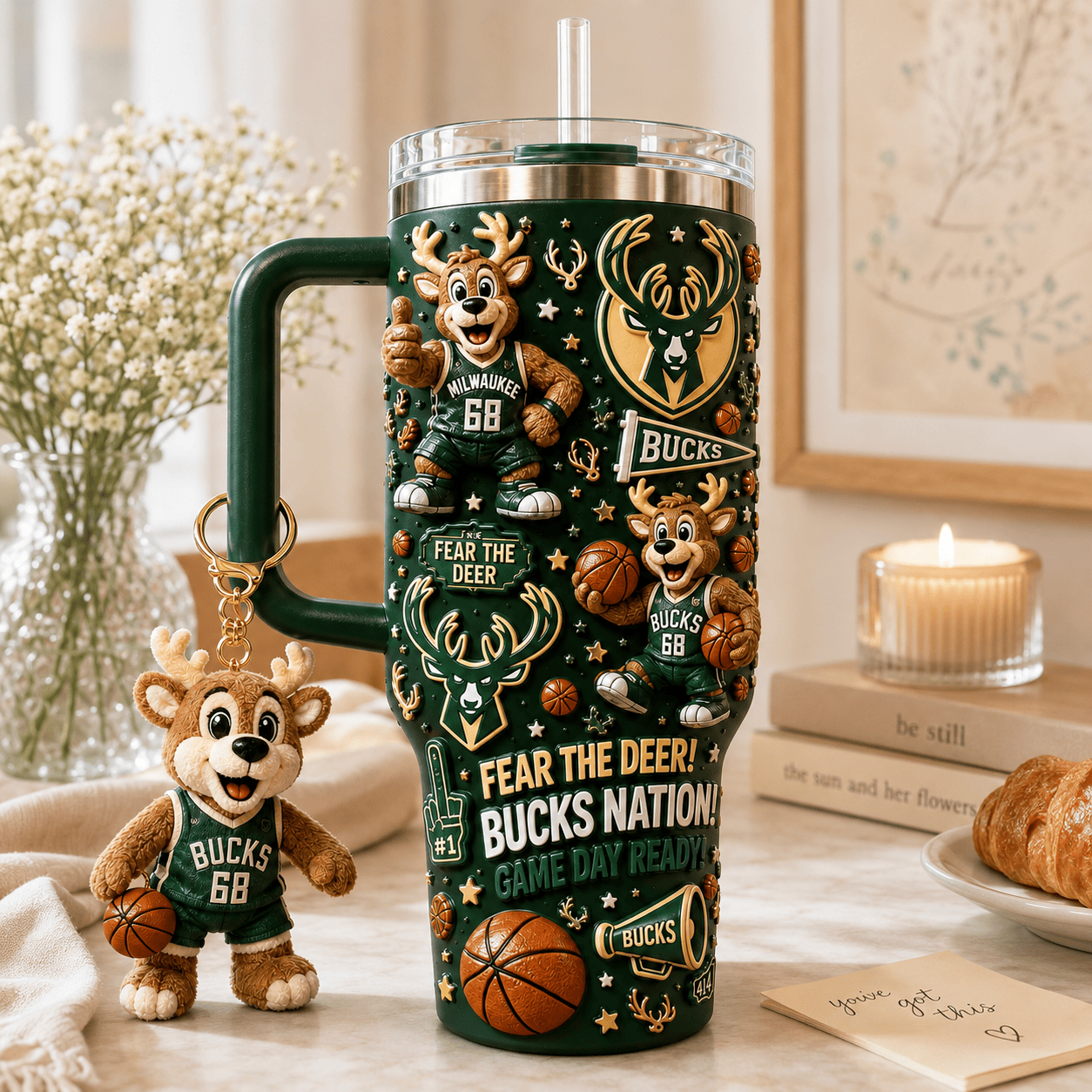 MLKBB 40oz Tumbler With Handle DNBN