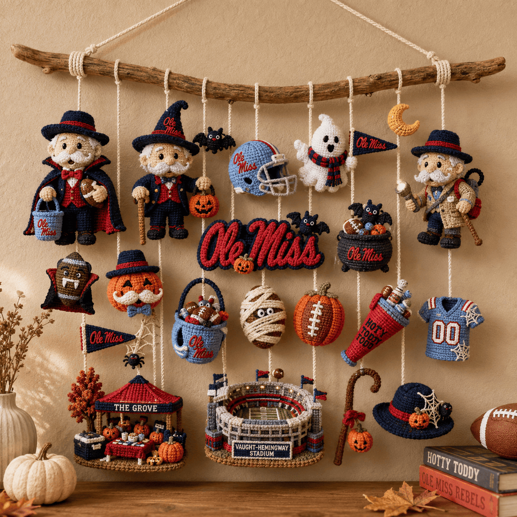 OMR Halloween Crochet Wall Hanging HTTT