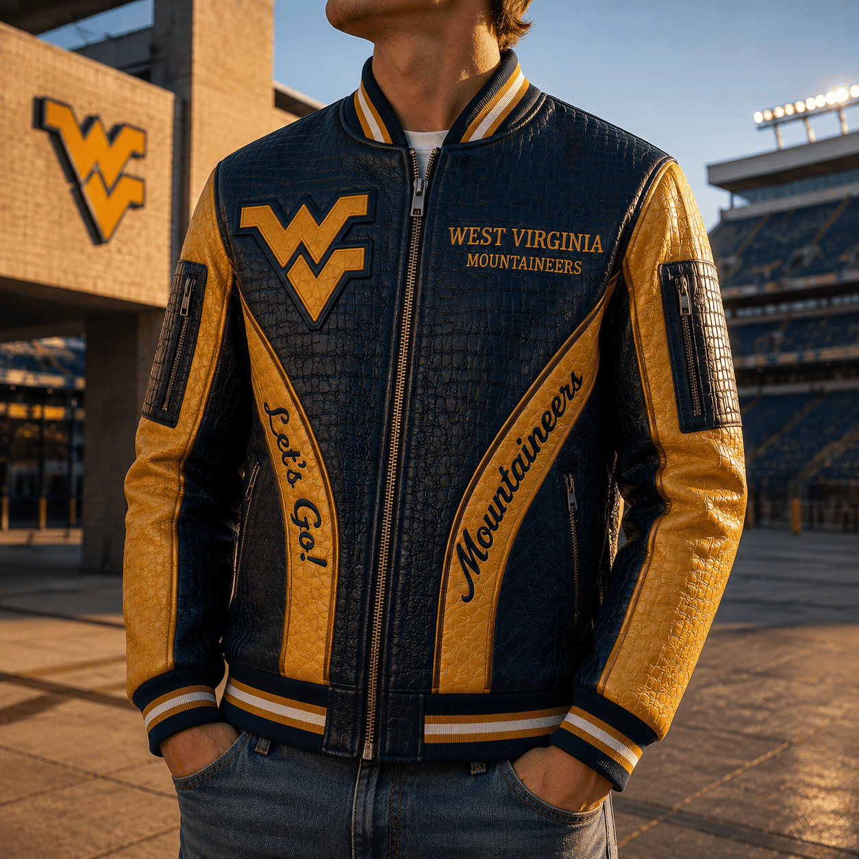Premium WVM Leather Zipper Jacket PVNA