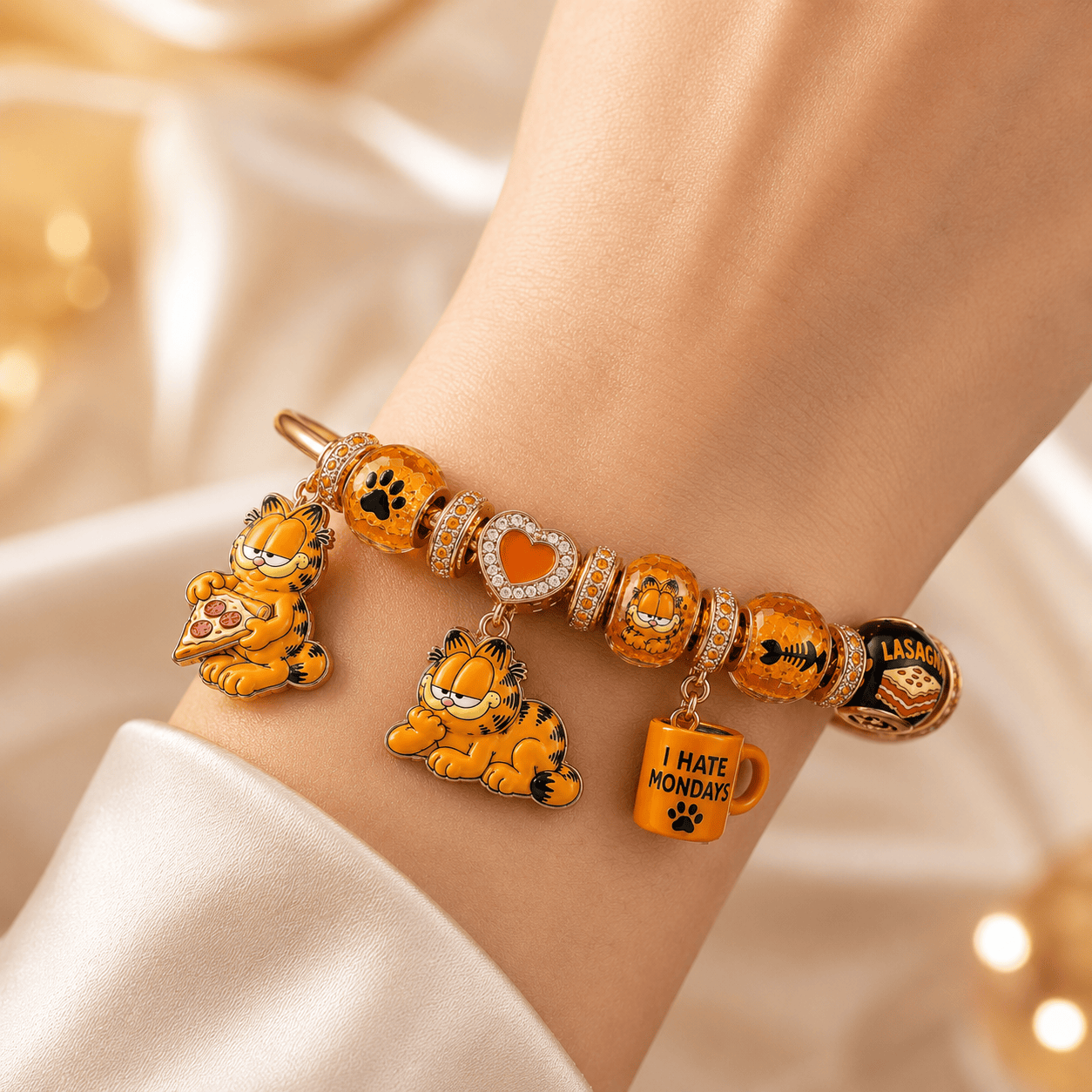 TGM Gold Charm Bracelet Set BMD