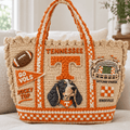 TVF Straw-Style Embellished Tote Bag HTTT
