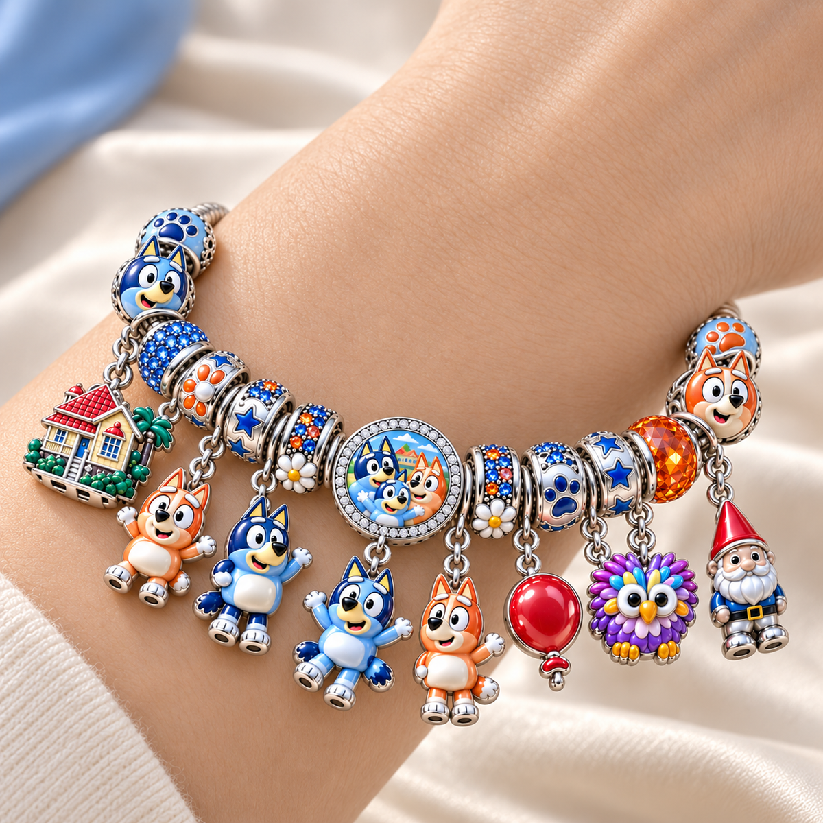 BLU Silver Charm Bracelet Set NTTB