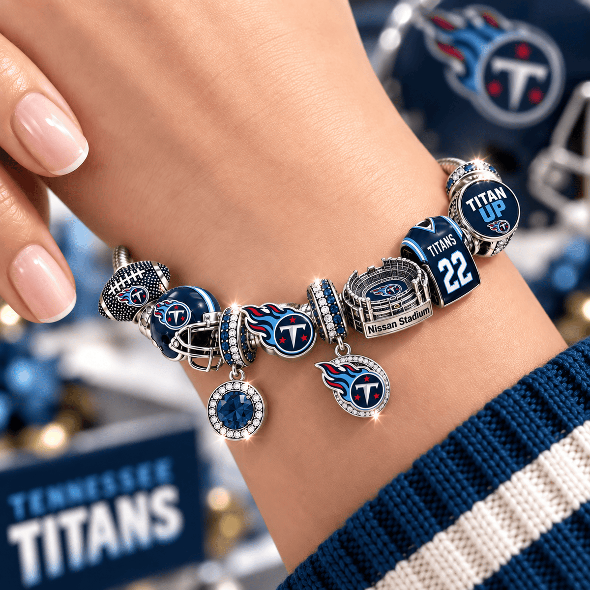 TNST Silver Charm Bracelet Set BMD