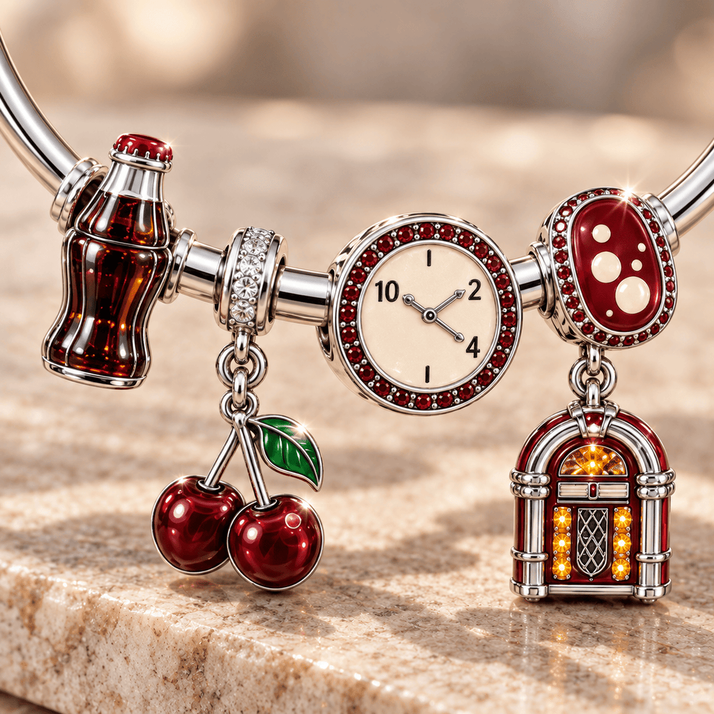DPR Silver Charm Bracelet Set TMH