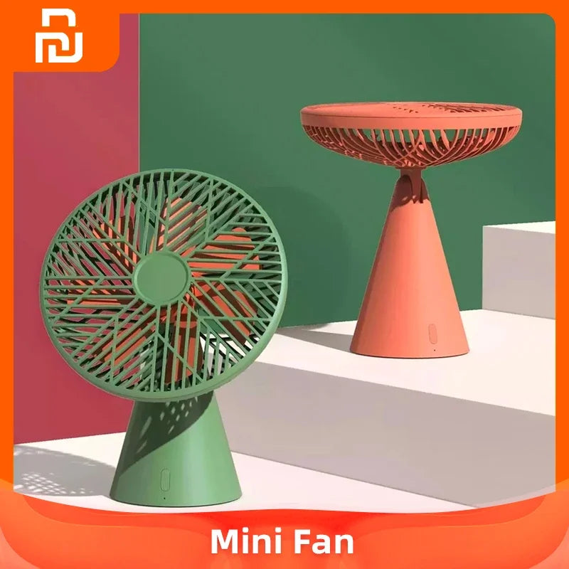XIAOMI SOTHING 4000mah Silent Fan Rechargeable Handheld Portable Fan Desktop USB  Quite Mini Fan Cooler for Home Office Outdoor