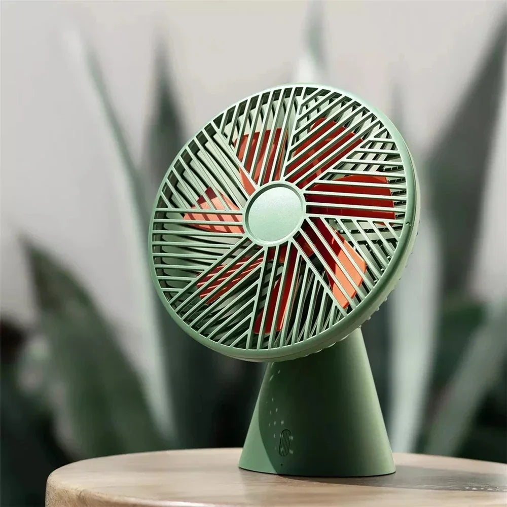 XIAOMI SOTHING 4000mah Silent Fan Rechargeable Handheld Portable Fan Desktop USB  Quite Mini Fan Cooler for Home Office Outdoor
